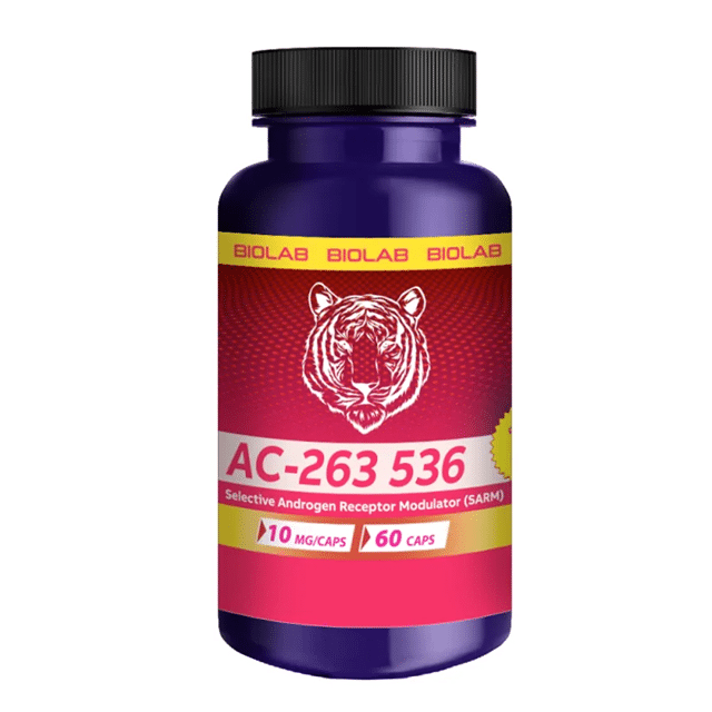 AC-263 536 suplement na receptory androgenowe, modulator SARM, kapsułki 10 mg, 60 sztuk, wspiera hormony i mięśnie.